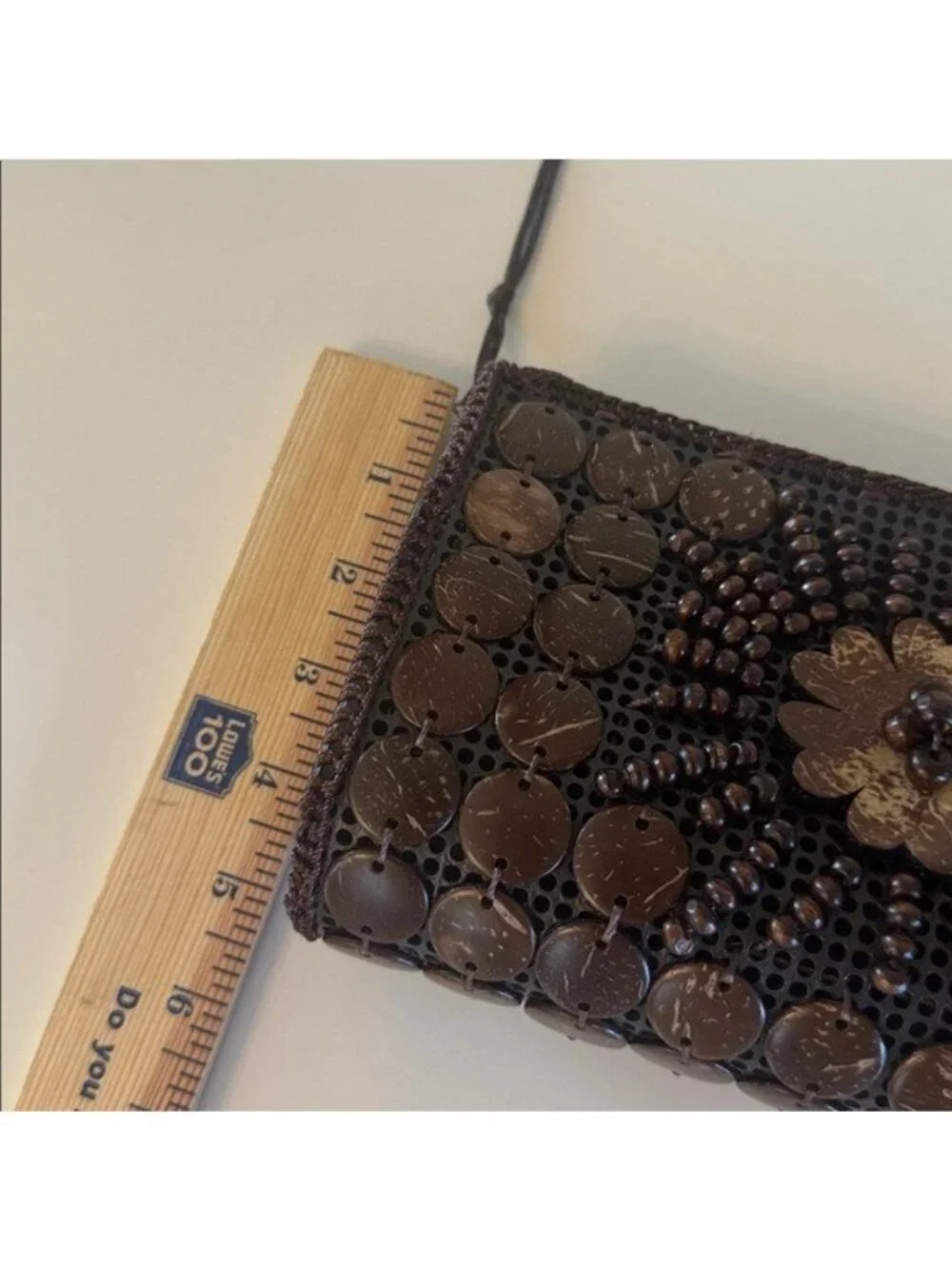 Vintage Boho Crossbody Beaded Purse Flower Bohemian
